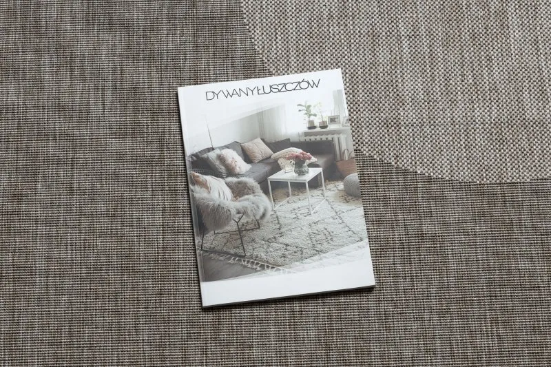 Alfombra de cuerda sisal FLOORLUX 20078 plateado /negro