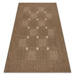 Alfombra de cuerda sisal FLOORLUX 20079 color café/color maíz