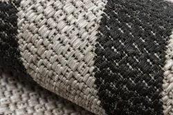 DYWAN SZNURKOWY SIZAL FLOORLUX 20340 silver / black ZYGZAK