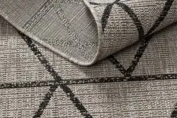 DYWAN SZNURKOWY SIZAL FLOORLUX 20508 silver / black TRÓJKĄTY