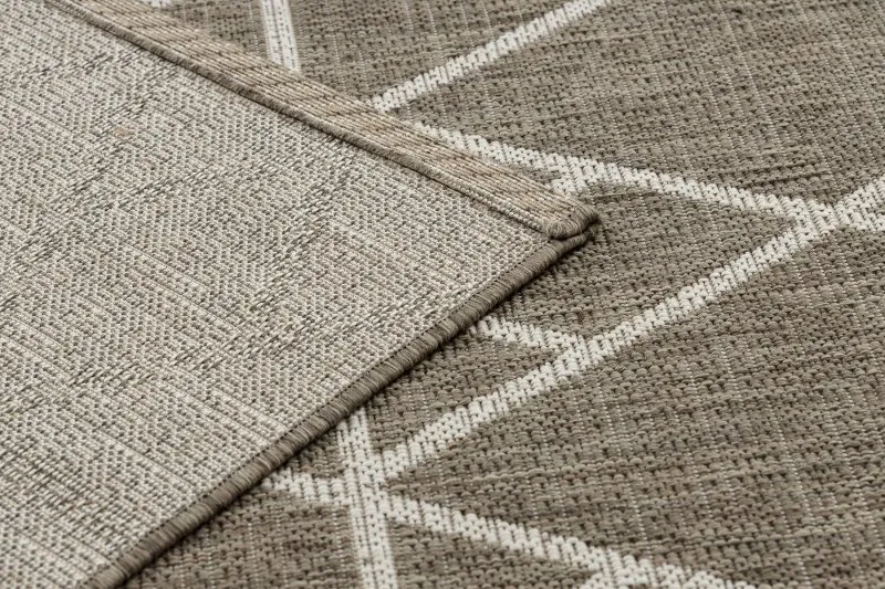 DYWAN SZNURKOWY SIZAL FLOORLUX 20508 taupe / champagne TRÓJKĄTY