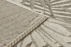 DYWAN SZNURKOWY SIZAL FLOORLUX 20504 LIŚCIE szampański / ciemnoszary DŻUNGLA