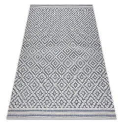Alfombra de cuerda sisal FLAT 48357/951 Cuadrados