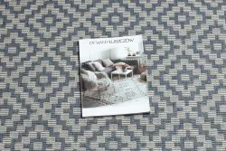 Alfombra de cuerda sisal FLAT 48357/951 Cuadrados