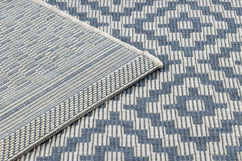 Alfombra de cuerda sisal FLAT 48357/951 Cuadrados