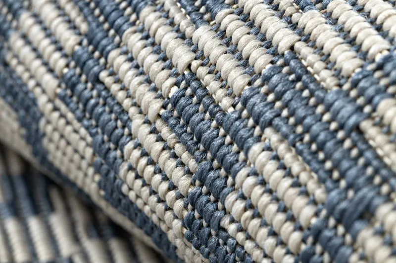 Alfombra de cuerda sisal FLAT 48357/951 Cuadrados
