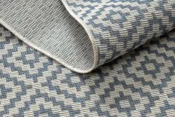 Alfombra de cuerda sisal FLAT 48357/951 Cuadrados