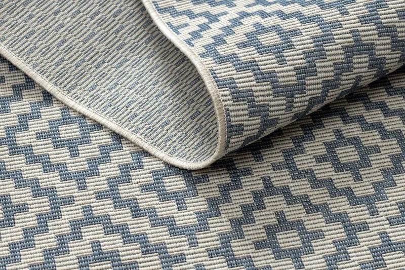 Alfombra de cuerda sisal FLAT 48357/951 Cuadrados