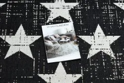 Alfombra de cuerda sisal FLAT 48648/690 Estrellas