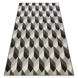 Alfombra de cuerda sisal FLAT 48624/690 Cubos 3D