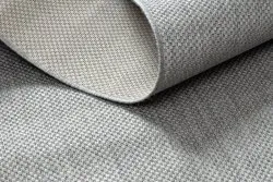 Alfombra de cuerda sisal FLAT 48663/037 uniforme plateado