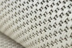 Alfombra de cuerda sisal FLAT 48663/060 Liso crema