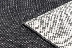 Alfombra de cuerda sisal FLAT 48663/090 Liso negro