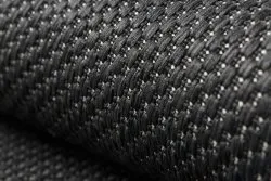 Alfombra de cuerda sisal FLAT 48663/090 Liso negro