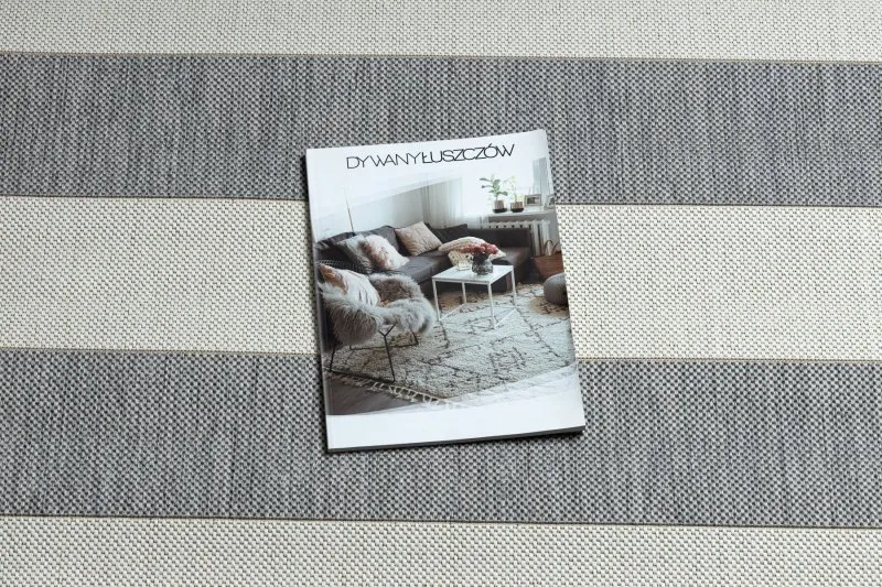 Alfombra de cuerda sisal FLAT 48644/637 Rayas