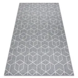 Dywan SZNURKOWY SIZAL FLAT 48655/637 KOSTKI 3D