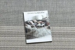 Dywan SZNURKOWY SIZAL FLAT 48829637 Jodełka szary