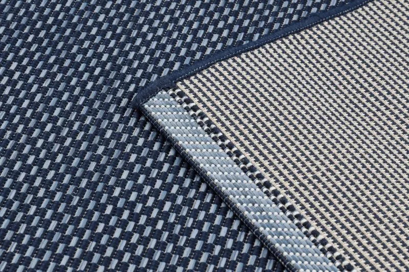 Alfombra de cuerda sisal COLOR 47011/309 Rayas azul