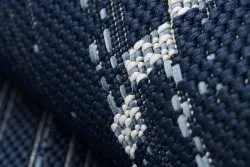 Alfombra de cuerda sisal COLOR 47268/309 Rombos Cuadrados azul