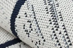 Alfombra de cuerda sisal COLOR 47272/396 Rombos Cuadrados blanco