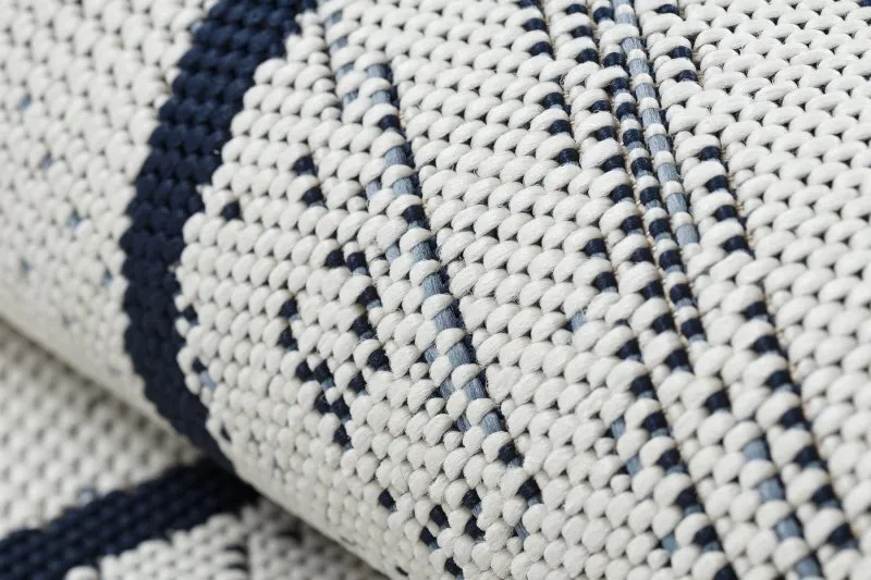 Alfombra de cuerda sisal COLOR 47272/396 Rombos Cuadrados blanco