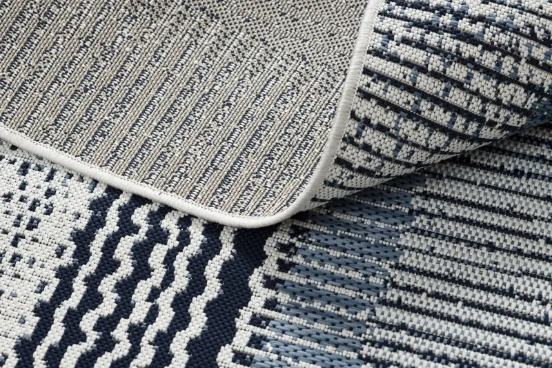 Alfombra de cuerda sisal COLOR 47276/396 Rayas blanco
