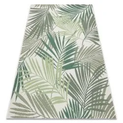 Alfombra de cuerda sisal COLOR 19433/062 Hojas verdes Selva