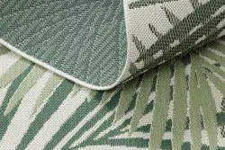 Alfombra de cuerda sisal COLOR 19433/062 Hojas verdes Selva