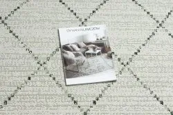Alfombra de cuerda sisal COLOR 19436/062 Rombos Cuadrados beige
