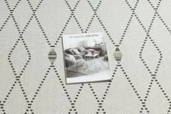 Alfombra de cuerda sisal COLOR 19443/062 Rombos crema