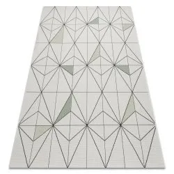 Alfombra de cuerda sisal COLOR 19447/062 Rombos Triángulos crema