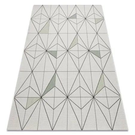Alfombra de cuerda sisal COLOR 19447/062 Rombos Triángulos crema