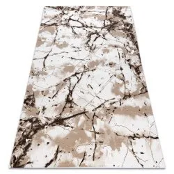 Alfombra acrílica VALENCIA 035 Mármol marfil / beige