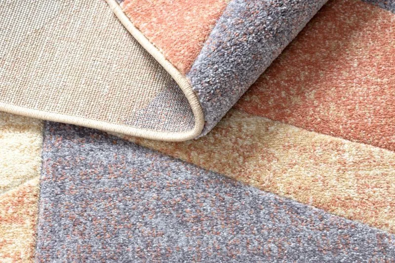 Alfombra FEEL 5673/17931 espina de pescado beige/terracota/violet
