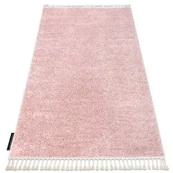 Alfombra BERBER 9000 rosado Franjas Bereber Marroquí Shaggy