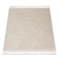 Alfombra BERBER cuadrado 9000 crema Franjas Bereber Marroquí Shaggy