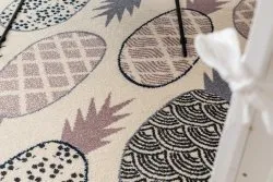 Alfombra HEOS 78464 Piña crema/rosa/azul/gris