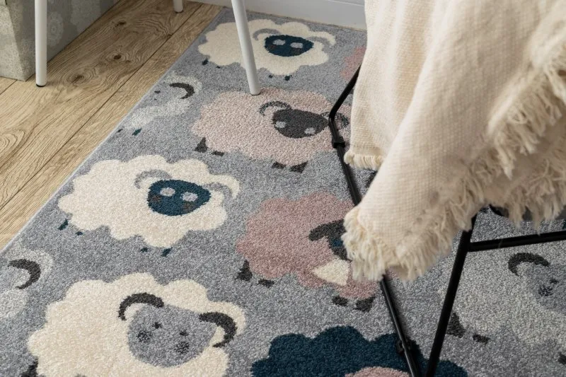 Alfombra HEOS 78468 Ovejas gris/azul
