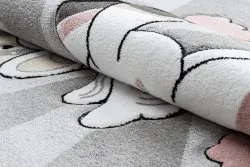 Alfombra PETIT UNICORN UNICORNIO gris