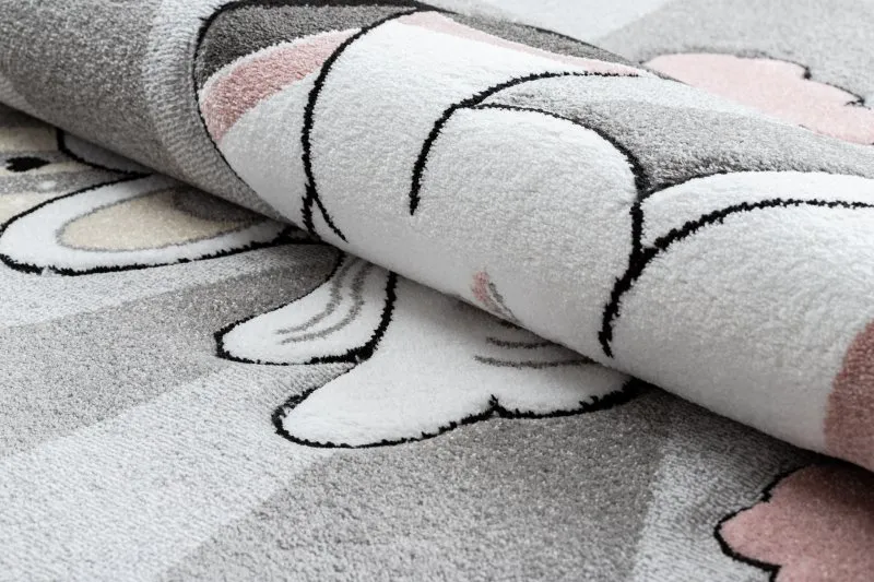 Alfombra PETIT UNICORN UNICORNIO gris