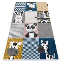 Alfombra PETIT ZOO Animales crema/gris