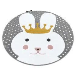Alfombra PETIT BUNNY Conejito Conejo círculo gris