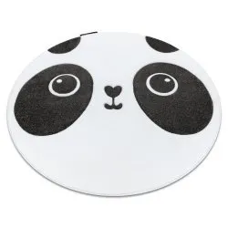 Alfombra PETIT PANDA círculo blanco