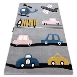 Alfombra PETIT TOYS JUGUETES CARROS gris
