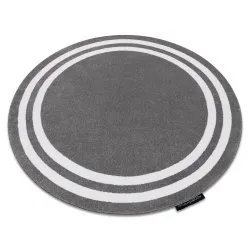 Alfombra HAMPTON cadre círculo gris