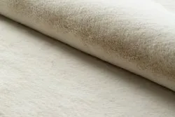 Alfombra BUNNY círculo beige Imitación de piel de conejo