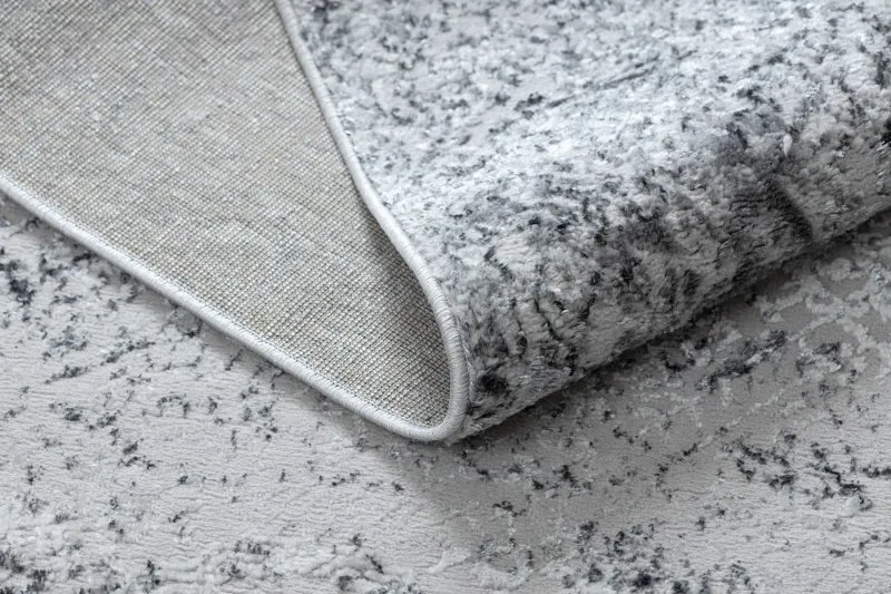 Alfombra MEFE moderna 8731 Vintage - Structural dos niveles de vellón gris