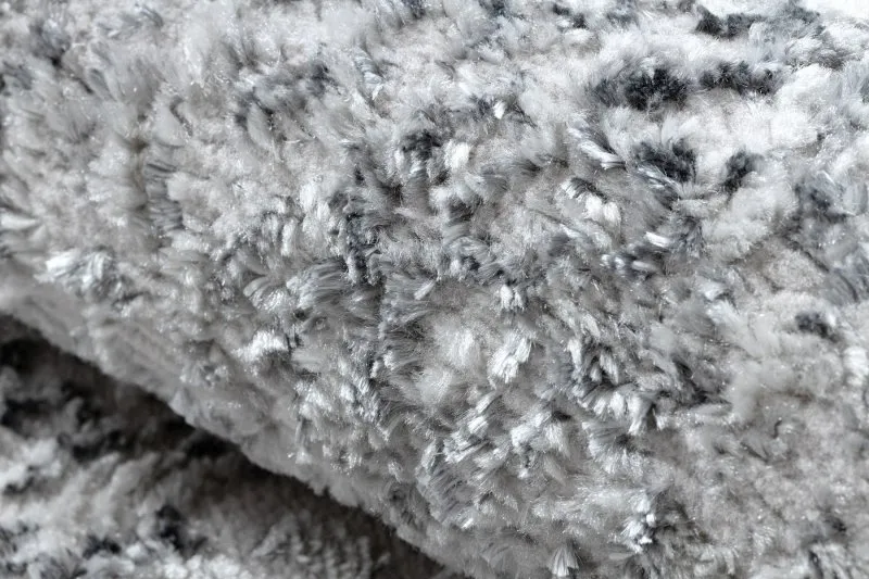 Alfombra MEFE moderna 8731 Vintage - Structural dos niveles de vellón gris