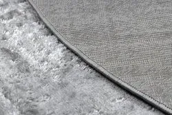 Alfombra MEFE moderna Circulo 8722 Líneas vintage - Structural dos niveles de vellón gris / blanco