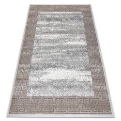 Alfombra NOBLE moderna 1512 67 Marco, griego vintage - Structural dos niveles de vellón crema / beige